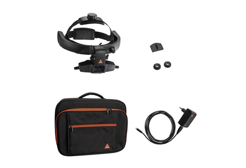Heine Omega 600 indirektes Ophthalmoskop Set inkl. Tasche von Heine – Otoskope & Ophthalmoskope für Augenärzte, Kliniken, Optiker & Händler | Ophthal-Optics