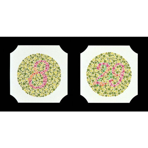 Farbtafeln nach Ishihara, 24 verschiedene Tafeln von Oculus – Onlineshop für Augenärzte, Kliniken, Optiker & Händler | Ophthal-Optics