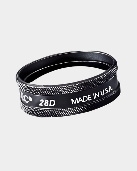 Volk 28D Lupe schwarz - Frontnasicht