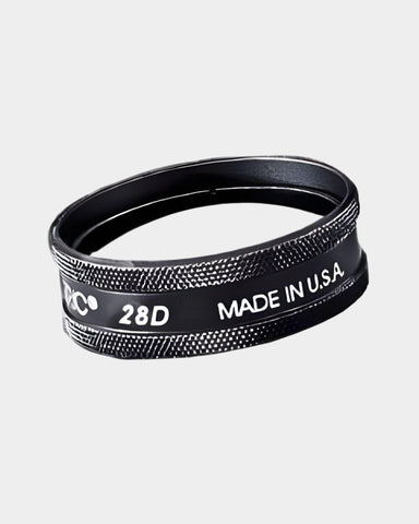 Volk 28D Lupe schwarz - Frontnasicht