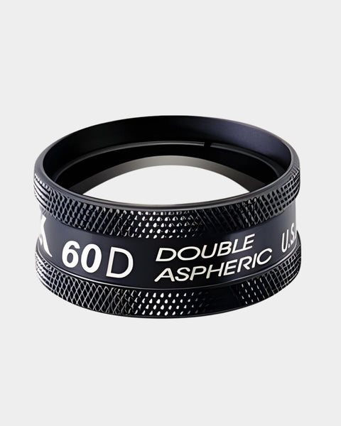 VOLK 60D Lupe schwarz - Frontansicht 