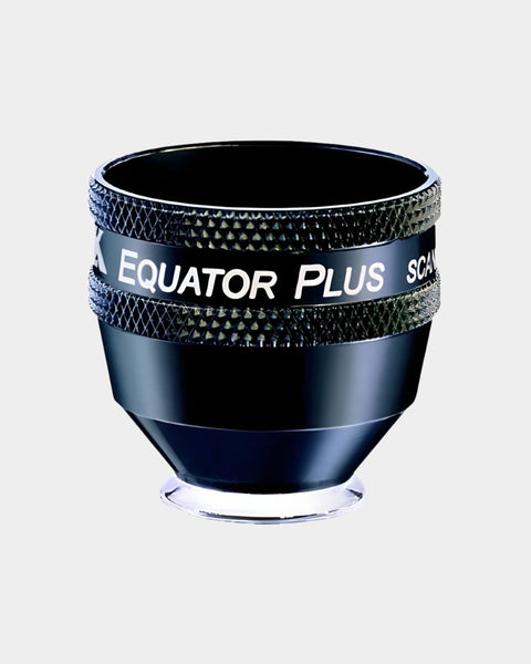 Volk Equator Plus indirektes Kontaktglas schwarz - Frontansicht