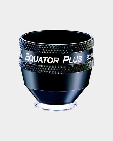 Volk Equator Plus indirektes Kontaktglas schwarz - Frontansicht