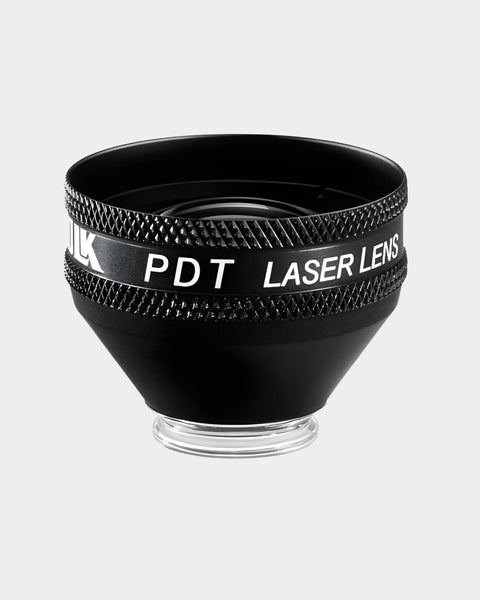 Volk PDT Laser Lupe schwarz - Frontansicht