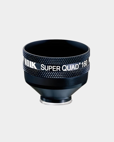 Volk Super Quad 160 Indirektes Laser-Kontaktglas schwarz- Frontansicht