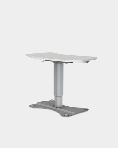 Hoehenverstellbarer Instrumententisch Augenheilkunde - seitliche Frontalansicht
